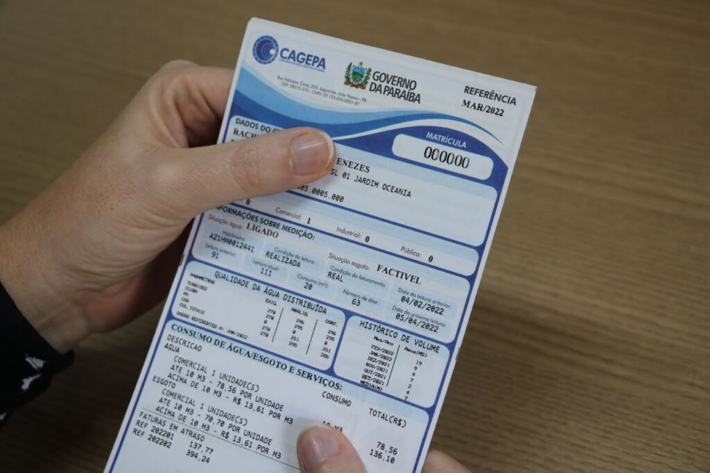 Campanha da Cagepa com até 100% de desconto e parcelamento em 60 vezes termina hoje