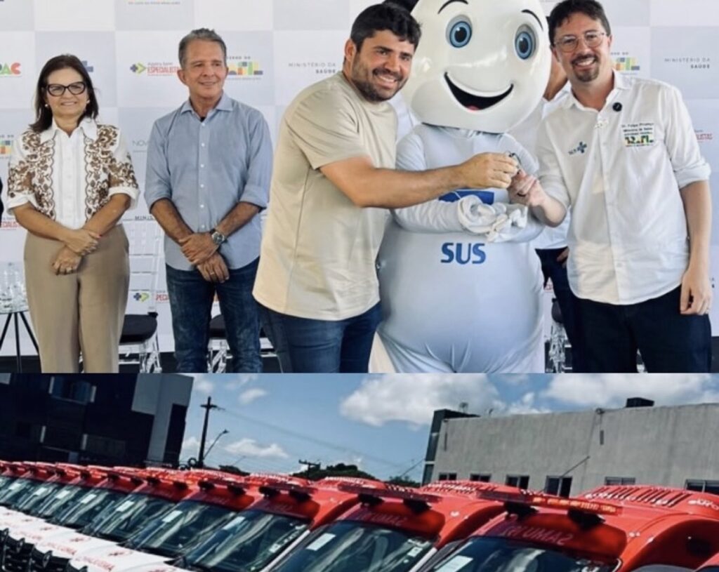 Prefeito Azif garante nova ambulância para o SAMU de Itaporanga em viagem à capital