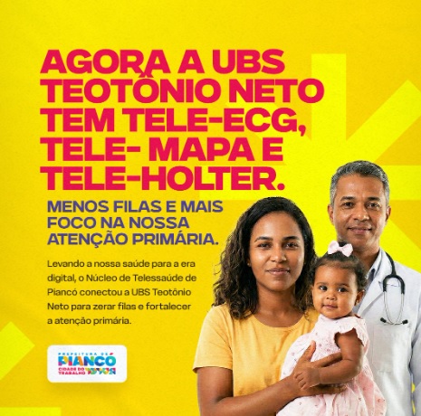 Prefeitura de Piancó implanta três novos serviços de telessaúde na UBS Teotônio Neto