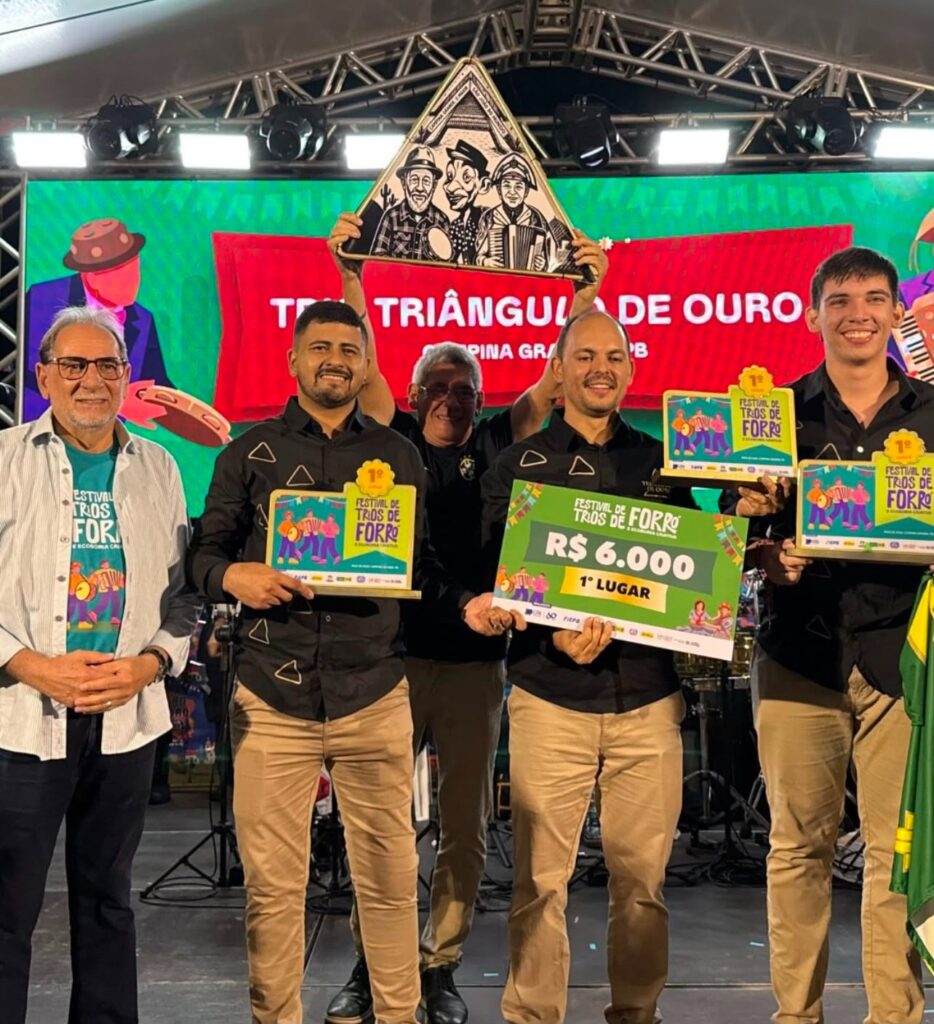 Triângulo de Ouro vence o I Festival de Trios de Forró e Economia Criativa da CDL Campina Grande