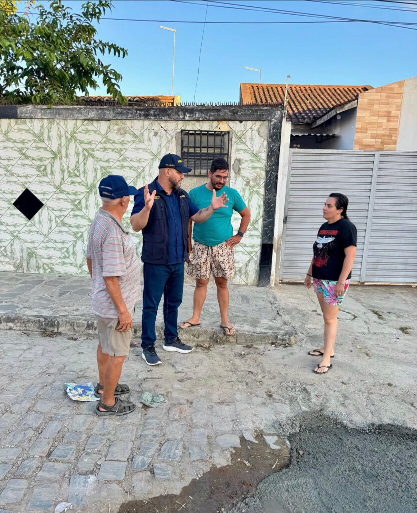 Vereador Sargento Wellington Cobra intensifica agenda de visitas e fiscalização em bairros de Campina Grande durante a semana
