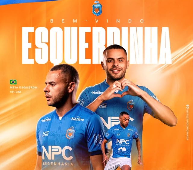Cruzeiro de Itaporanga anuncia meia Esquerdinha para a disputa da 2ª Divisão do Paraibano