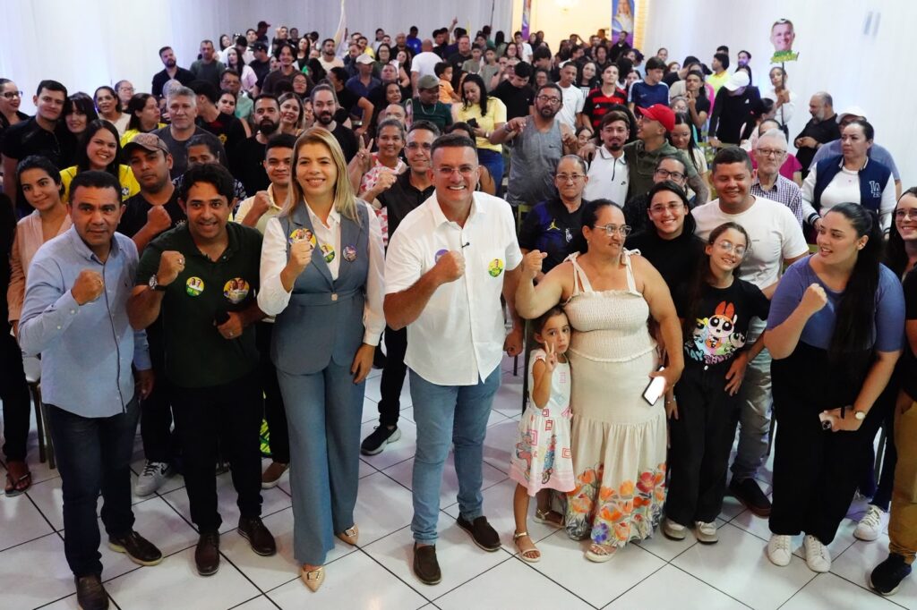 Jean Pierre reúne centenas de lideranças e consolida apoio a Sargento Neto e Gerana Gouveia