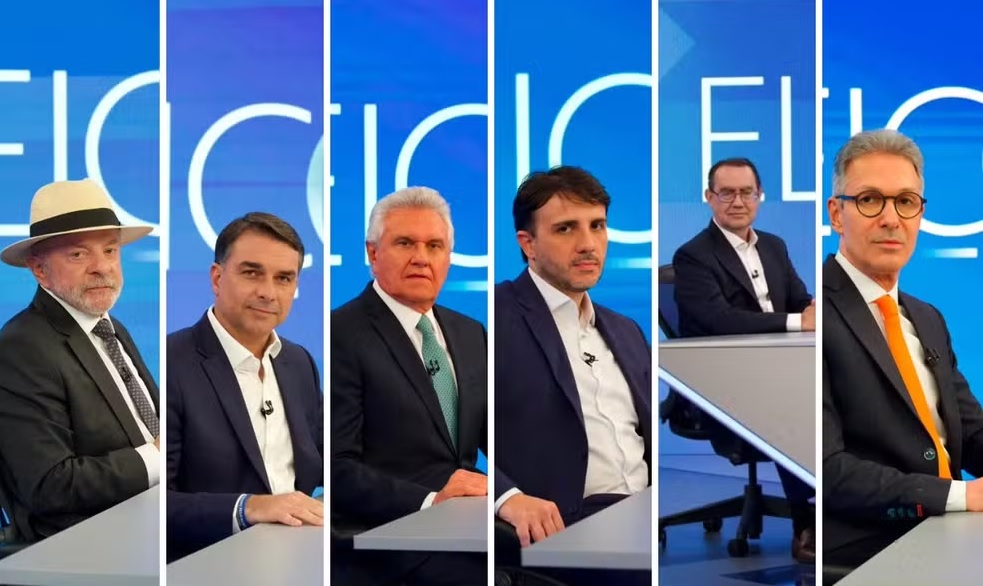 Datafolha, 1º turno – votos válidos: Lula, 45%; Flávio Bolsonaro, 42%; Caiado, 4%; Renan, 3%; Cury, 3%; Zema, 1%