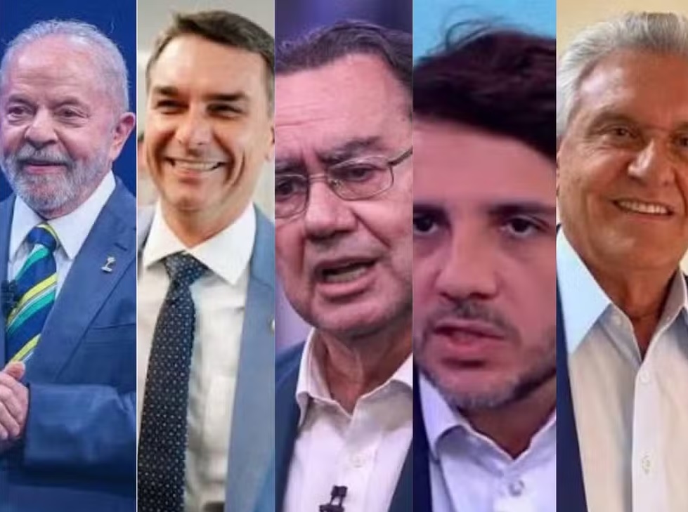Quaest, 1º turno – votos válidos: Lula, 46%; Flávio Bolsonaro, 45%; Cury, 3%; Renan, 3%; Caiado, 3%
